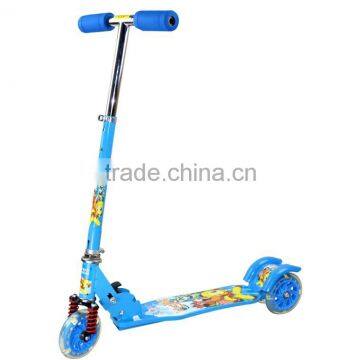 2015 hot sell products fashion model,125 PVC wheel scooter,3 flashing wheels kick scooter