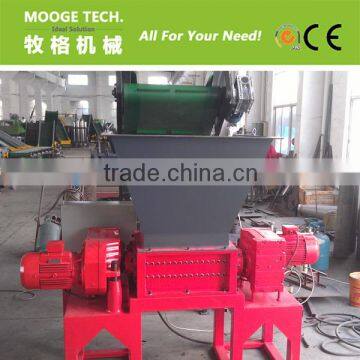 metal/bucket/barrals/crates/pallets/basin double shaft shredder machine