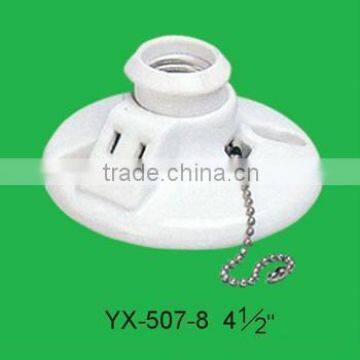 E27 Ceiling Porcelain Lampholder with Switch YX-507-8