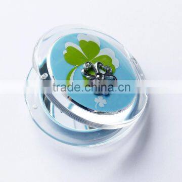 2015 newly style makeup compact mirror crystal,ME107D
