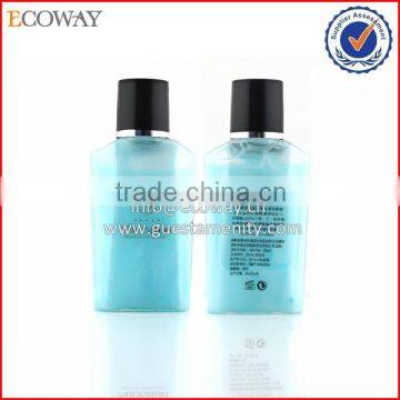 thin shampoo transparency bottle with black cap