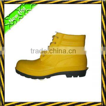 Laced safety PVC rain boots YBA ankle rain boots