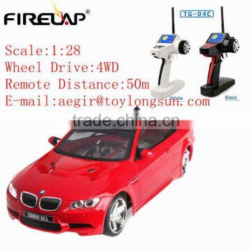 Christmas Gift For Children Firelap 1/28 4wd Red RC Car Manufacture In China