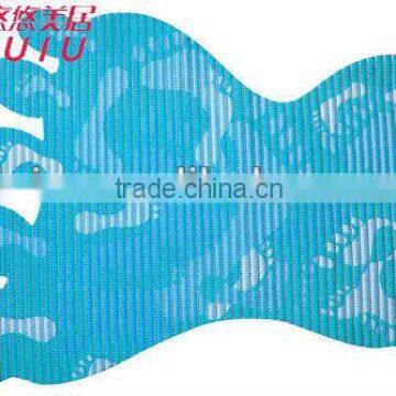 pvc non-slip foot shape bath mat