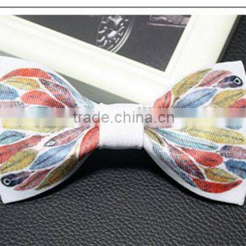 fashion bow tie print luxury adjustable wedding Tuxedo Party groom