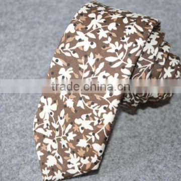 New Product mens flower pattern Charming Linen Necktie