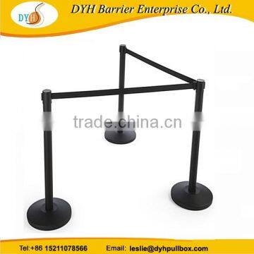 Museum exhibition belt barrier economic retractable belt stanchion