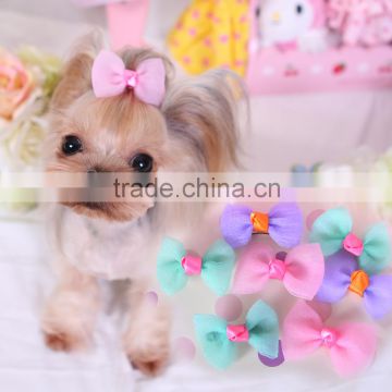 Organza cute bow dogs grooming accessories