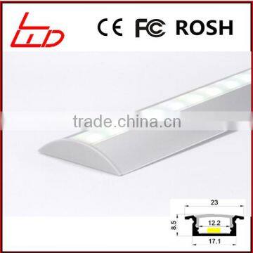 High quality resistant to standard loads floor surface lighting aluminum channel for led strip