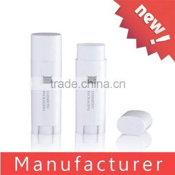 Custom Plastic White Flat Lip Balm Tube with Best Quality