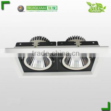 2*12w white double head cob led grill light