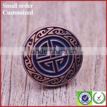 Designed High Quality Gold Logo Brown Metal Button Rivet photo-5