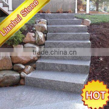 flamed exterior granite steps