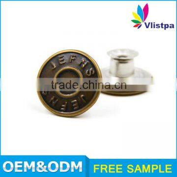 Various style SGS certificated metal military uniform coat press snap pants button