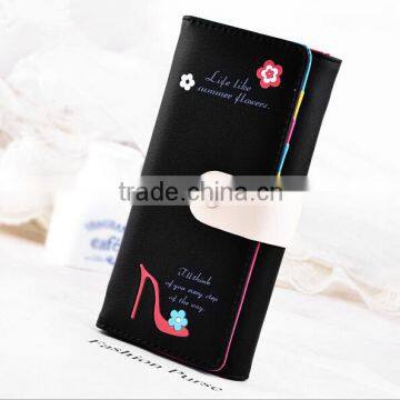 Manufactory Latest Design Fashion Colorful Lady Wallet Money Bag photo-2