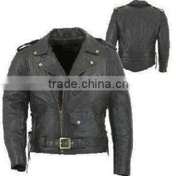 Leather Motorbike Racing Jacket