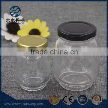 180ml/70ml round food storage glass jar honey jar