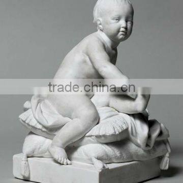 Boy with pillow stone statue DSF-EB044