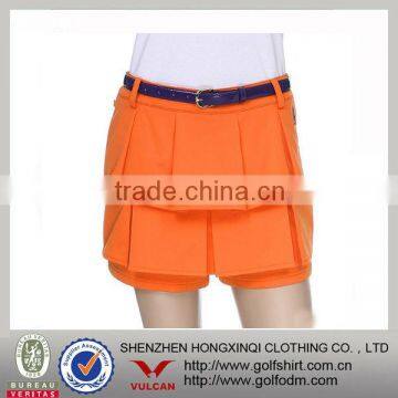 Polyester ladies double pleasts tennis dress