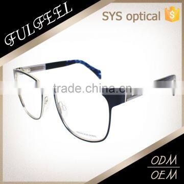 Modern style full frame stainless steel optical eyeglasses