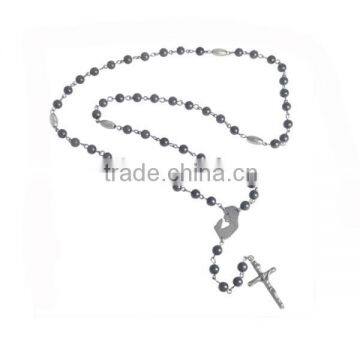 Stainless steel free rosary beads necklace designs