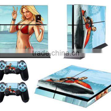 Wholesale Top Quality Vinyl Skin Sticker For PS4 System Playstation 4 Console Decal Girls Sex Picture