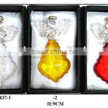 crystal craft angel glass decoration