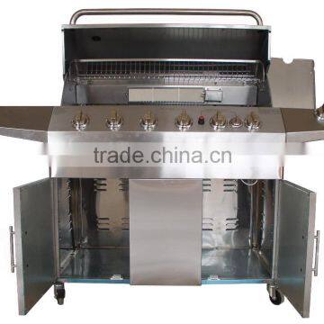 Smoking Butane Grill / 6 Burners Stainless Steel Material BBQ Grill Smoker for Sale photo-2