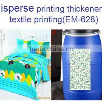 Textile printing thickener for disperse dye