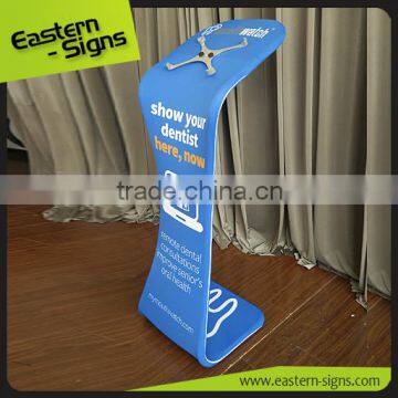 Advertising portable trade show anti-theft ipad kiosk stand