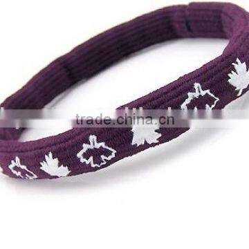 thick colored elastic hair band / thick hair elastics