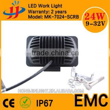 IP67 Spot/flood Beam Auto Led Work 24W LED Working Light