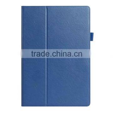 Factory Direct Pricing Cow Leather Multifunctional Case for Samsung Tab Pro S With Built in Stand, Hand Strap photo-2