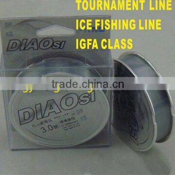 Nylon Tournament Fishing Line 0.10-0.37mm 50M