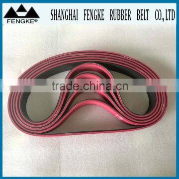 Red Rubber Coating Rubber Flat Belts(Section 890x40x6)