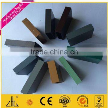 2015! aluminium powder coating profiles, Popular colorful powder coated profile, powder coated aluminium profile with colors