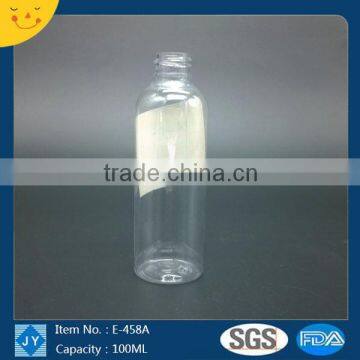 100ml 3oz pet round plastic bottle, shower gel hotel use bottle