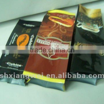 side gusset coffee tea bags with valve for 500g