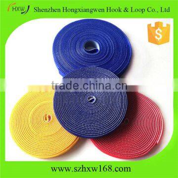 Custom cable tie roll injection hook micorsoft loop magic tape roll