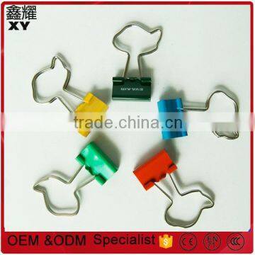 customer logo printing colorful stomach shape paper binder clips for medical promotional gifts