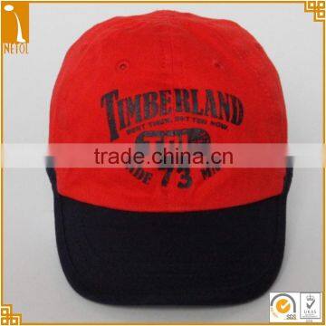 Good quality 100% cotton printed kids children baseball caps