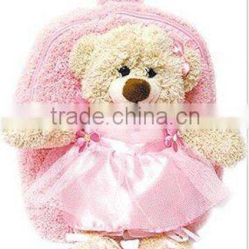 Best buddy pink teddy bear backpack