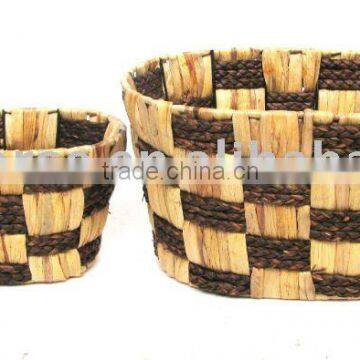 Oval Christmas Gift Packing Basket Set of Two