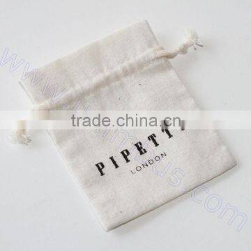 custom small cotton sachet bag for cosmetic samples
