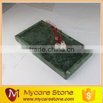 Beautiful 16x30cm Serving Rectangle green marble tray