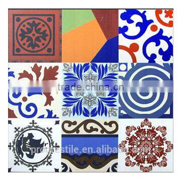 flower design tiles, living room tiles design, digital printing ceramic tile flooring (PMTR66014)