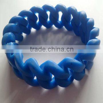 2013 blue Bracelet bangles silicone body jewelry(factory price)