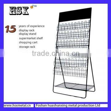 Portable wire grid Metal Magazine Racks K /Magazine display racks HSX-104