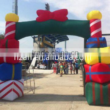 Christmas Decorative Inflatable Gift Arch for Christmas Decoration