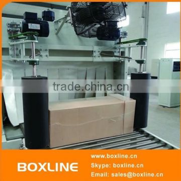 Automatic carton box bottle sleeve shrink wrap machine